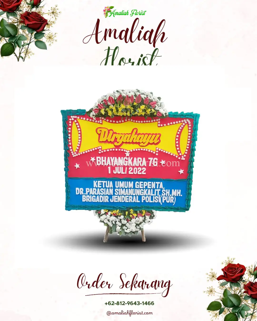 Papan Bunga HUT Ulang Tahun Cempaka Baru